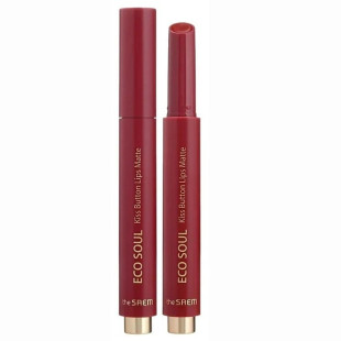 Помада матова The Saem Eco Soul Kiss Button Lips Matte 05 Brick Red 2 g